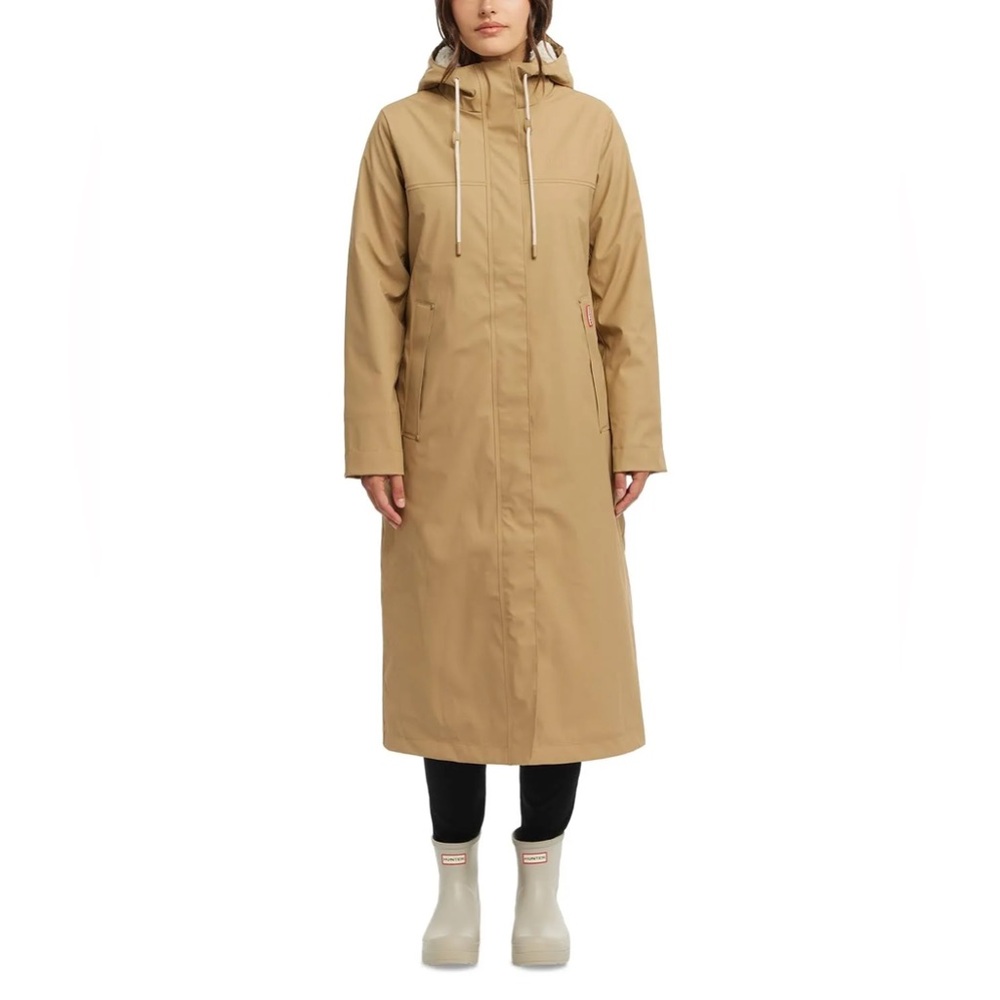 Hunter Sammy Rubberized Long Raincoat - Large